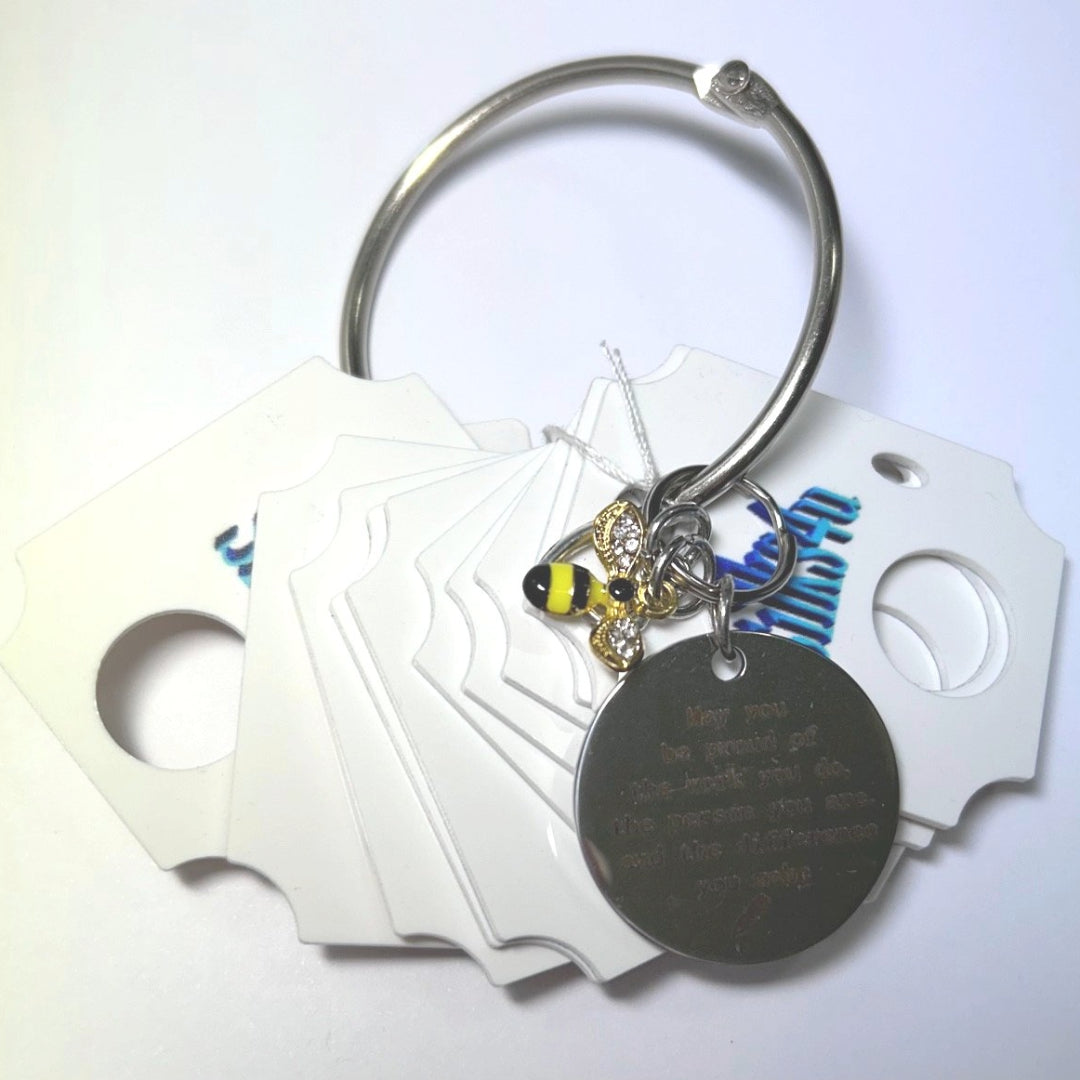 Floss Drop Sets with Ring Bling - Q. Bee and Heart charms with 10 drops