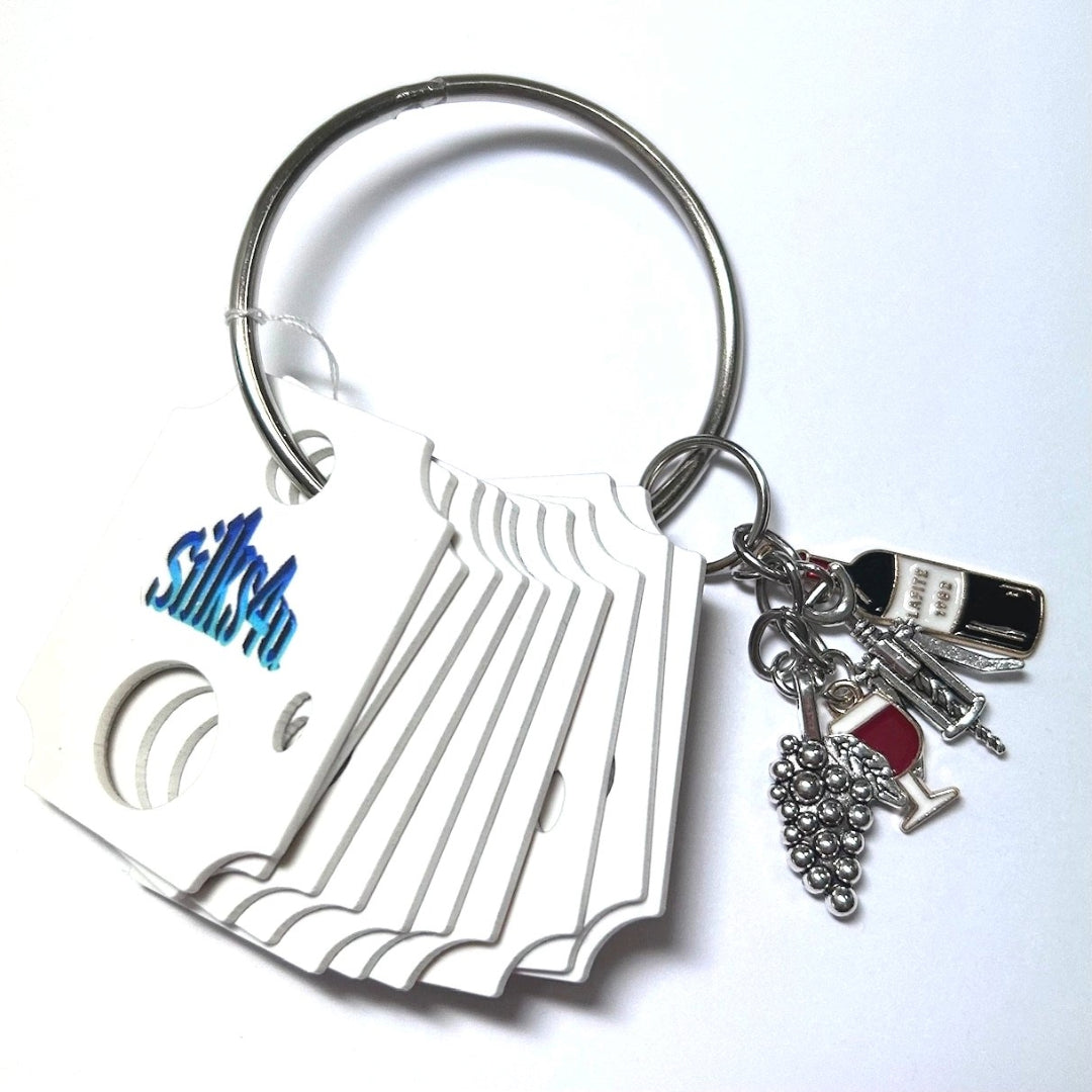 Floss Drop Sets with Ring Bling - R. Wine charms with 10 drops