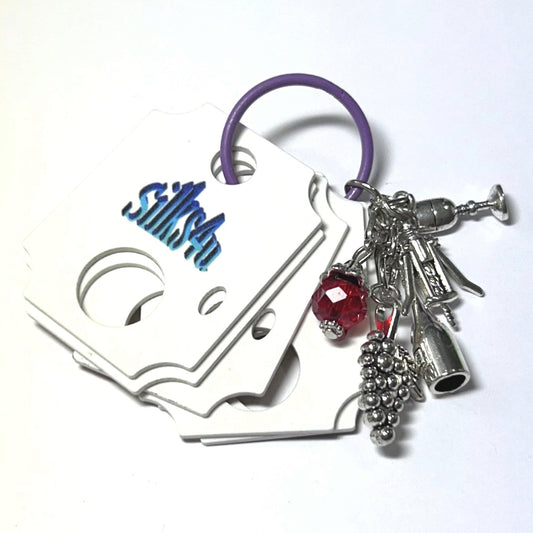 Floss Drop Sets with Ring Bling - K. Wine charms and 5 Drops